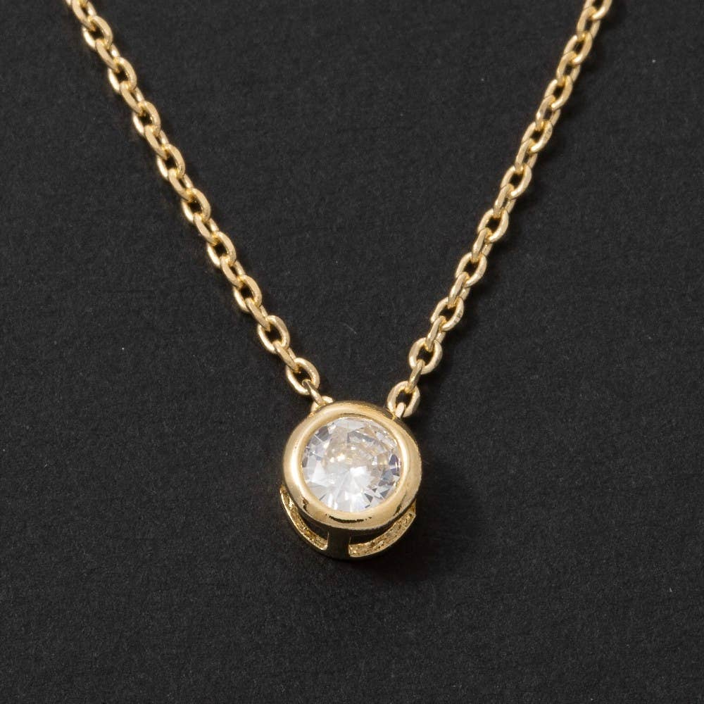 Gold Bezel Necklace