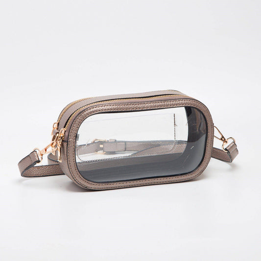 Double Zipper Oval Clear Gameday/Stadium Bag