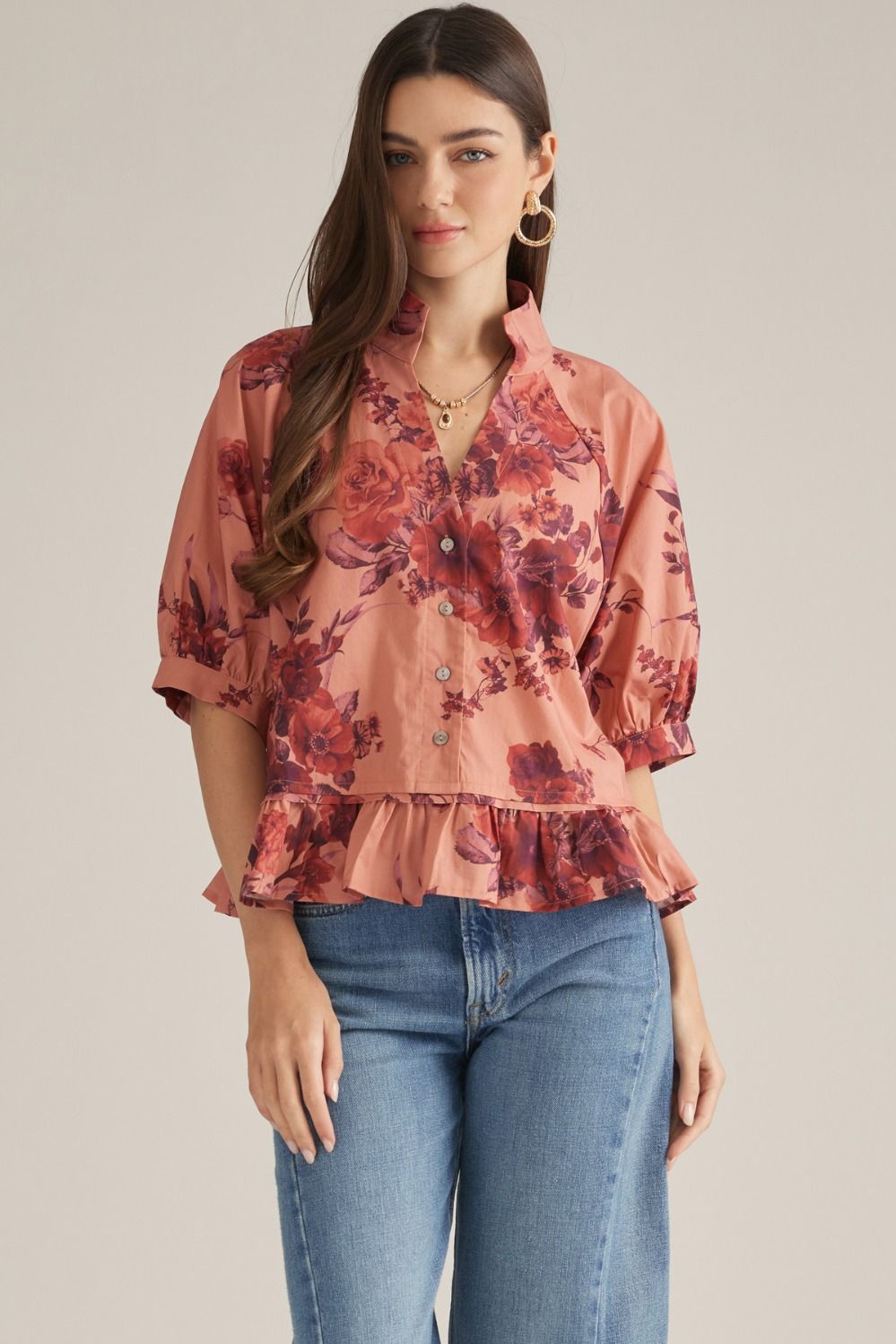 The Coralie Floral Blouse