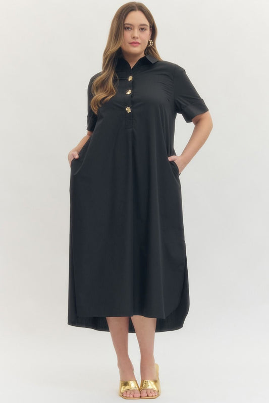 The Nauti Navy Dress - Curvy