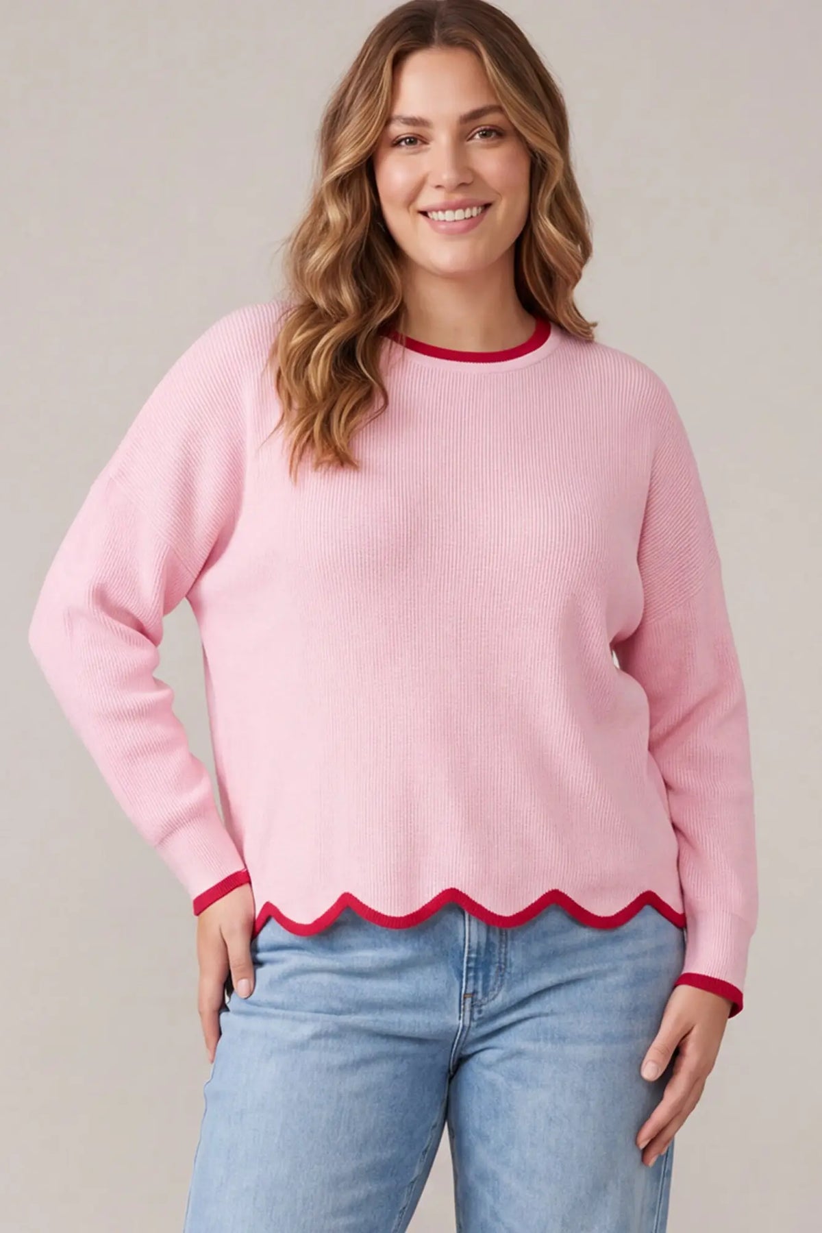 The Posie Scalloped Sweater