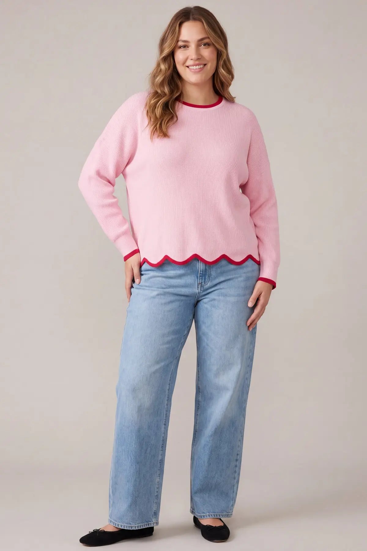 The Posie Scalloped Sweater