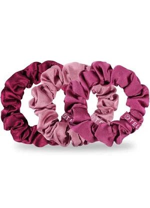 Burgundy Bliss Teleties Silky Scrunchies 3 pack